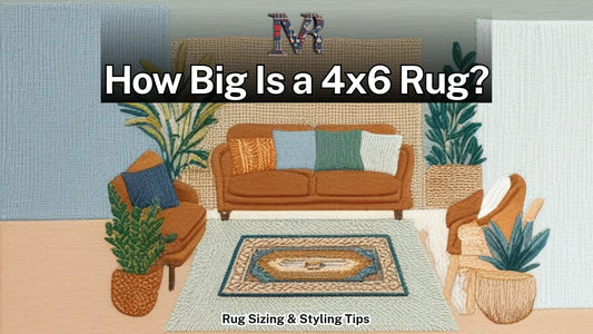 4x6 Rug guide with dimensions