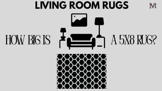 Living room rugs, how big is 5'x8' rug, a guide to rug dimensions