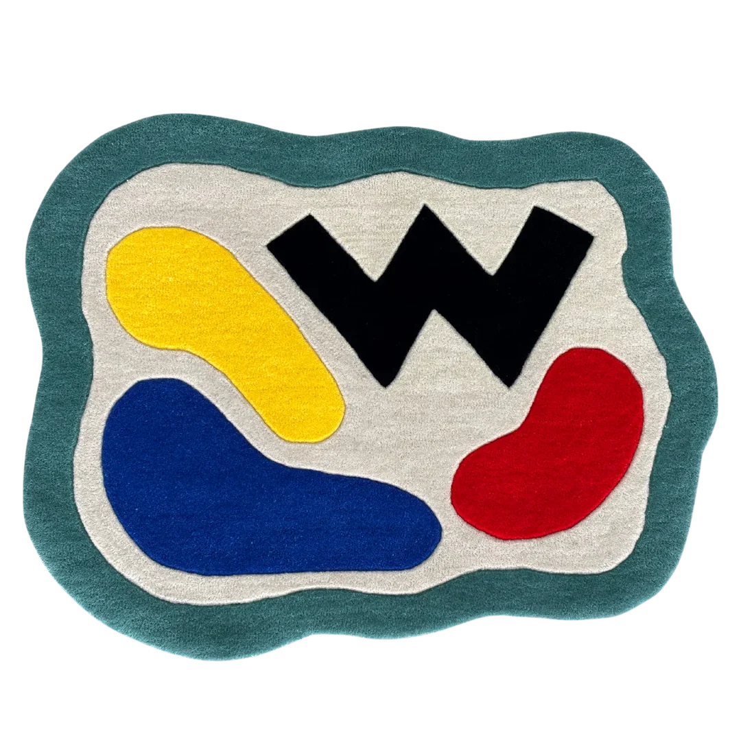 colorful hand tufted rug