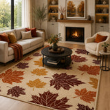 Maple leaf rug