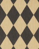 Modern diamond pattern hallway rug