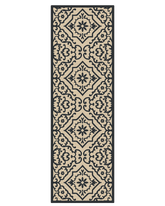 Black hallway rug runner washable