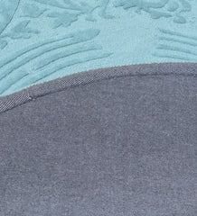 Blue Traditional Round Hand Tufted Rug