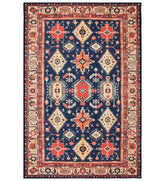 Boho traditional patterned machine washable rug.