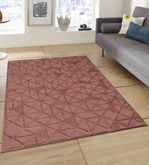 Luxury modern area rug with triangle and diamond design