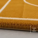 Brown ivory basketball rug