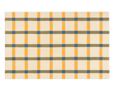Modern checkered wool rug in tartan design for living rooms and hallways.