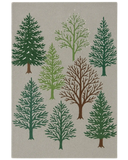 Winter Forest Hand-Tufted Wool Rug – Christmas Rug & Holiday Rug Décor.