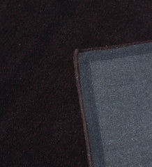 Durable dark brown hand-tufted rug for living rooms