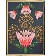 Floral Rug with colorful blooming patterns.