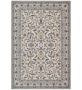 Gray Medallion Rug with elegant vintage-inspired design.