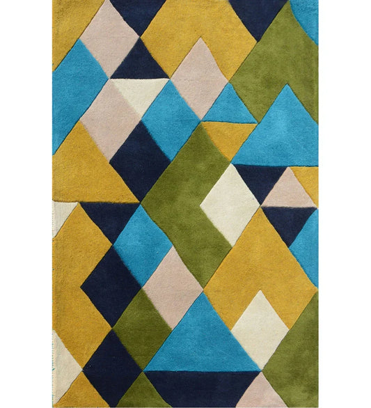 colorful geometric rug