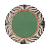 Green Round Hand Tufted Rug