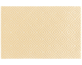 Textured ivory diamond rug for modern minimalist living spaces.