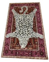Leopard print rug