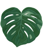 Gradient green monstera leaf rug – hand-tufted premium wool.