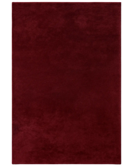 Luxury solid cherry red hand-tufted wool rug for modern interiors.
