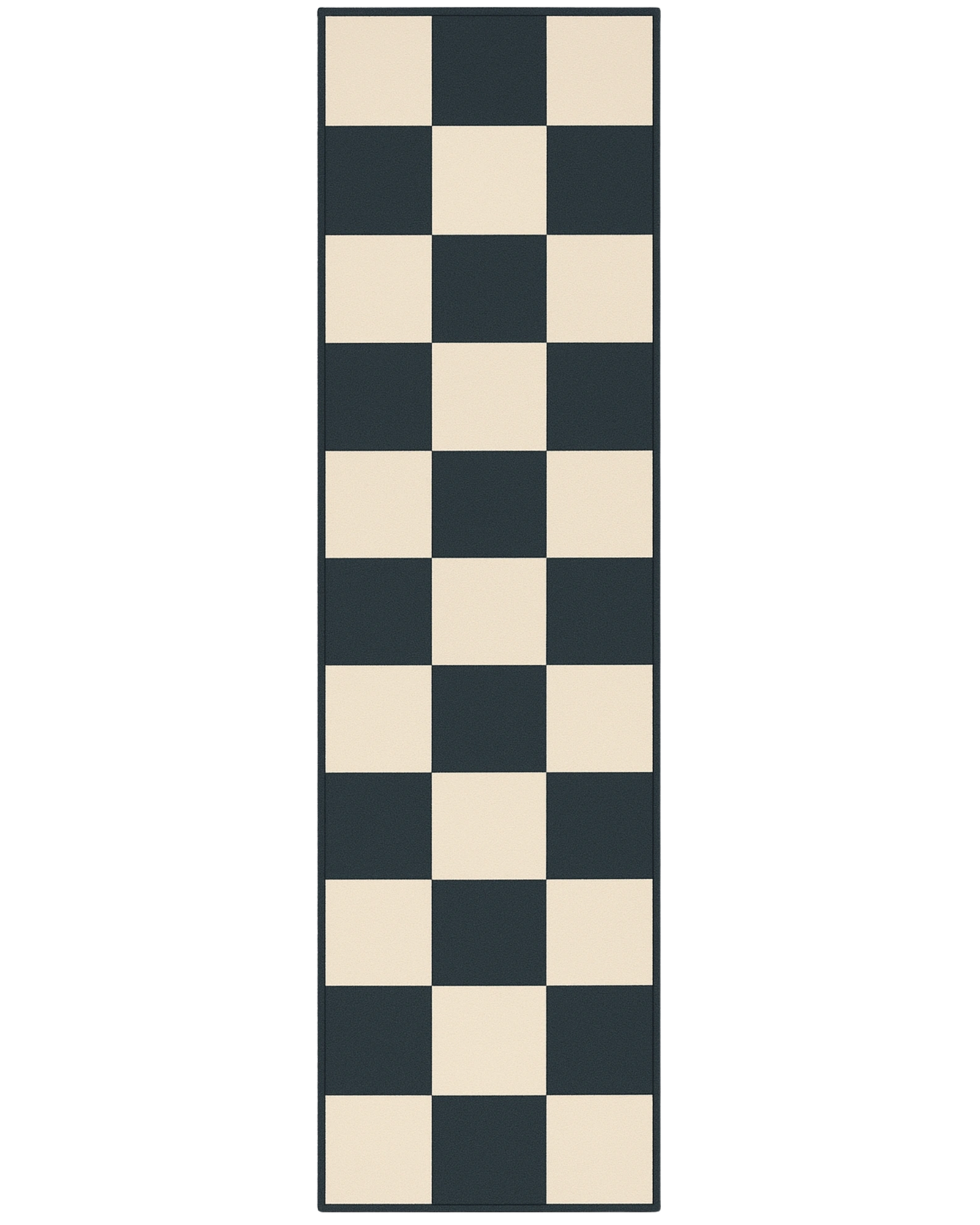 Modern checkered rug runner washable
