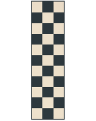 Modern checkered rug runner washable