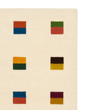 Multicolor Modern Color Block Area Rug - Hand Tufted