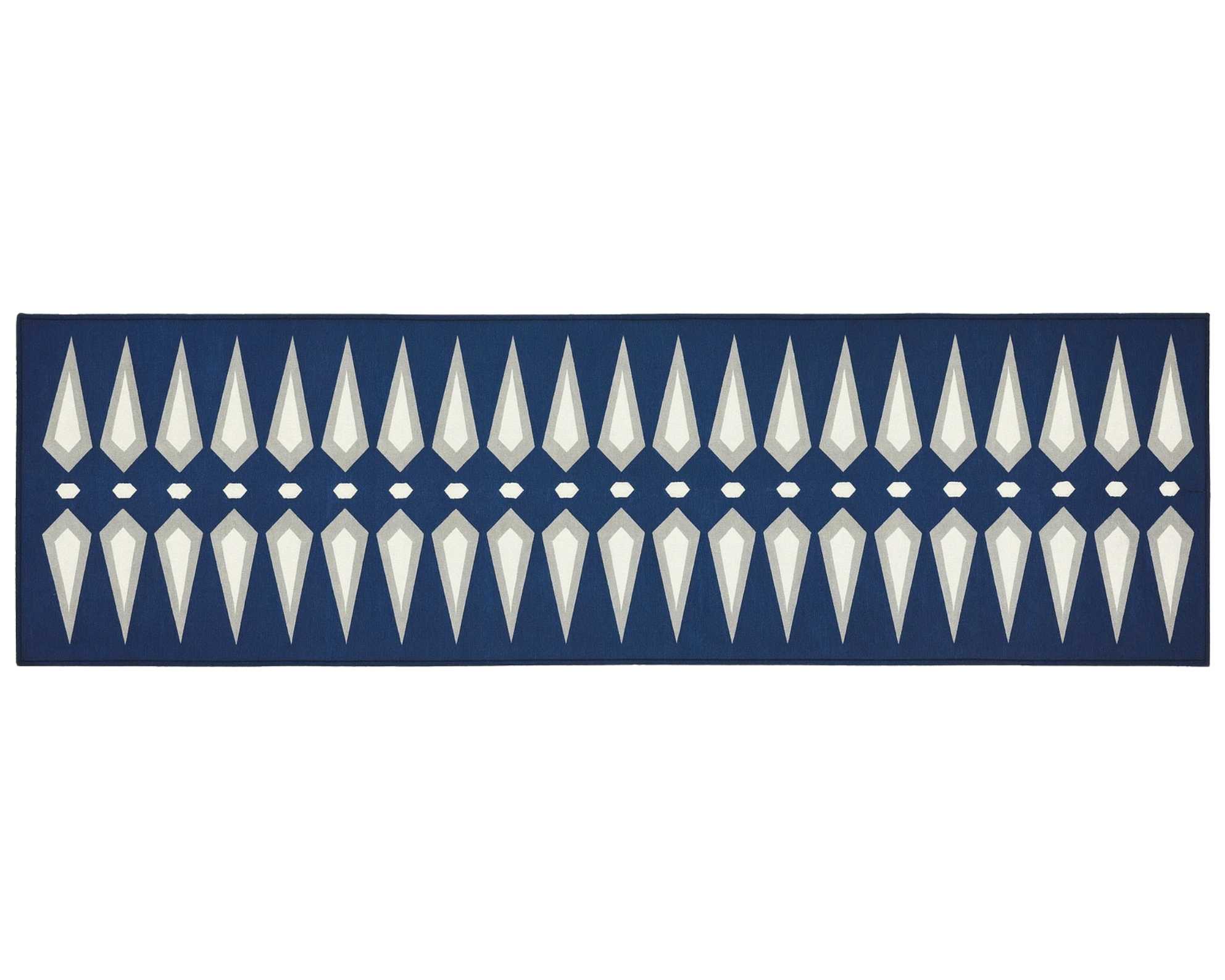 Modern arrow pattern hallway runner rug