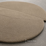 Modern orbit wool rug