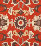 Classic Oriental wool rug with ornate floral and vine border