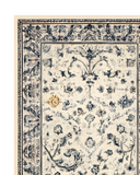 Vintage floral hallway rug runner