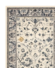 Vintage floral hallway rug runner