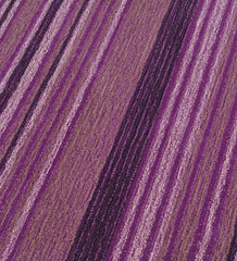 Luxury purple wool rug featuring bold horizontal stripes