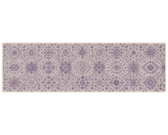 Vintage purple hallway runner with non-slip backing