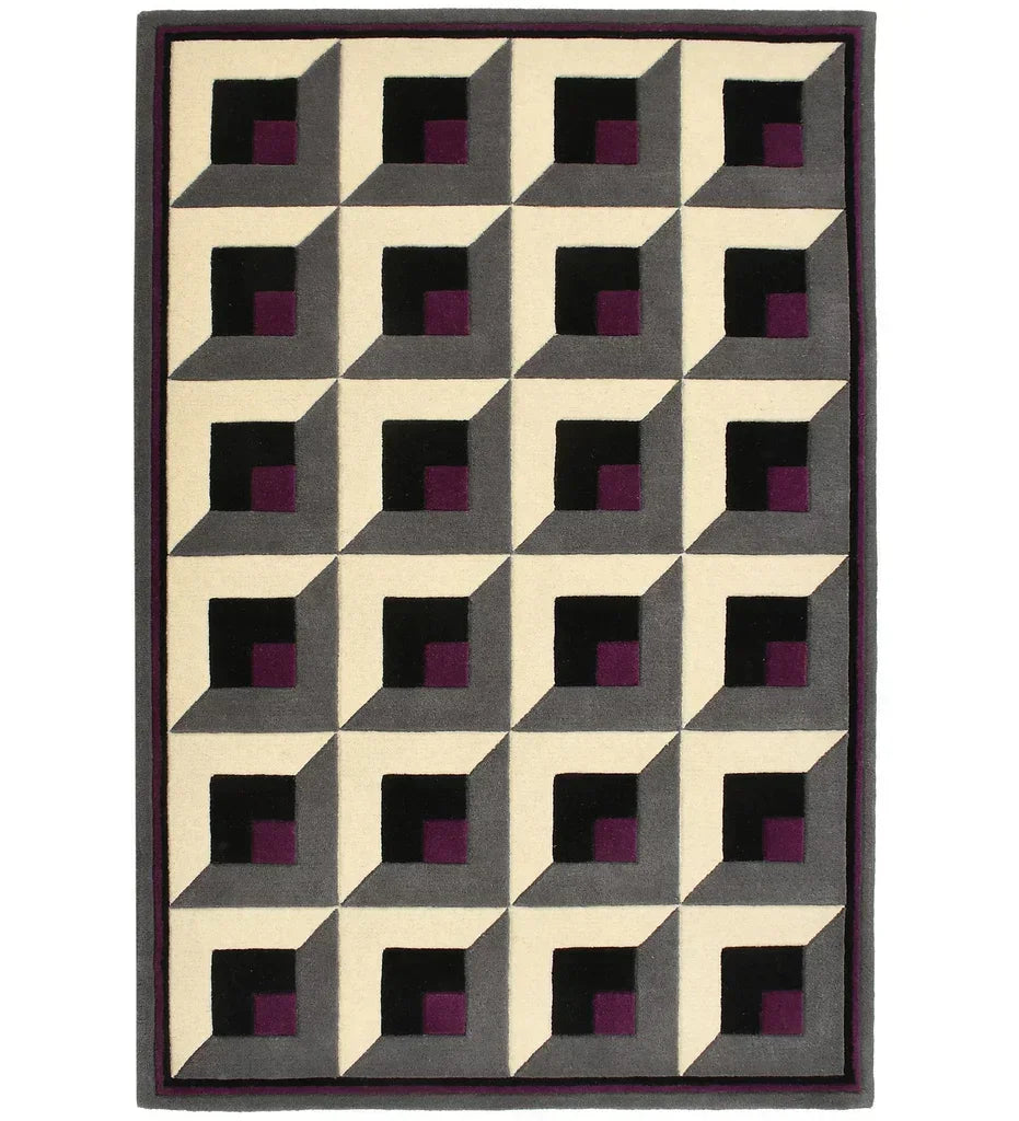 geometric rug 8x10