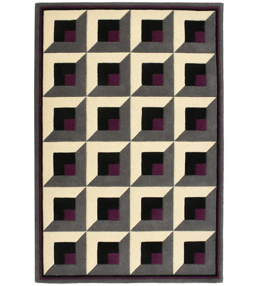 geometric rug 8x10