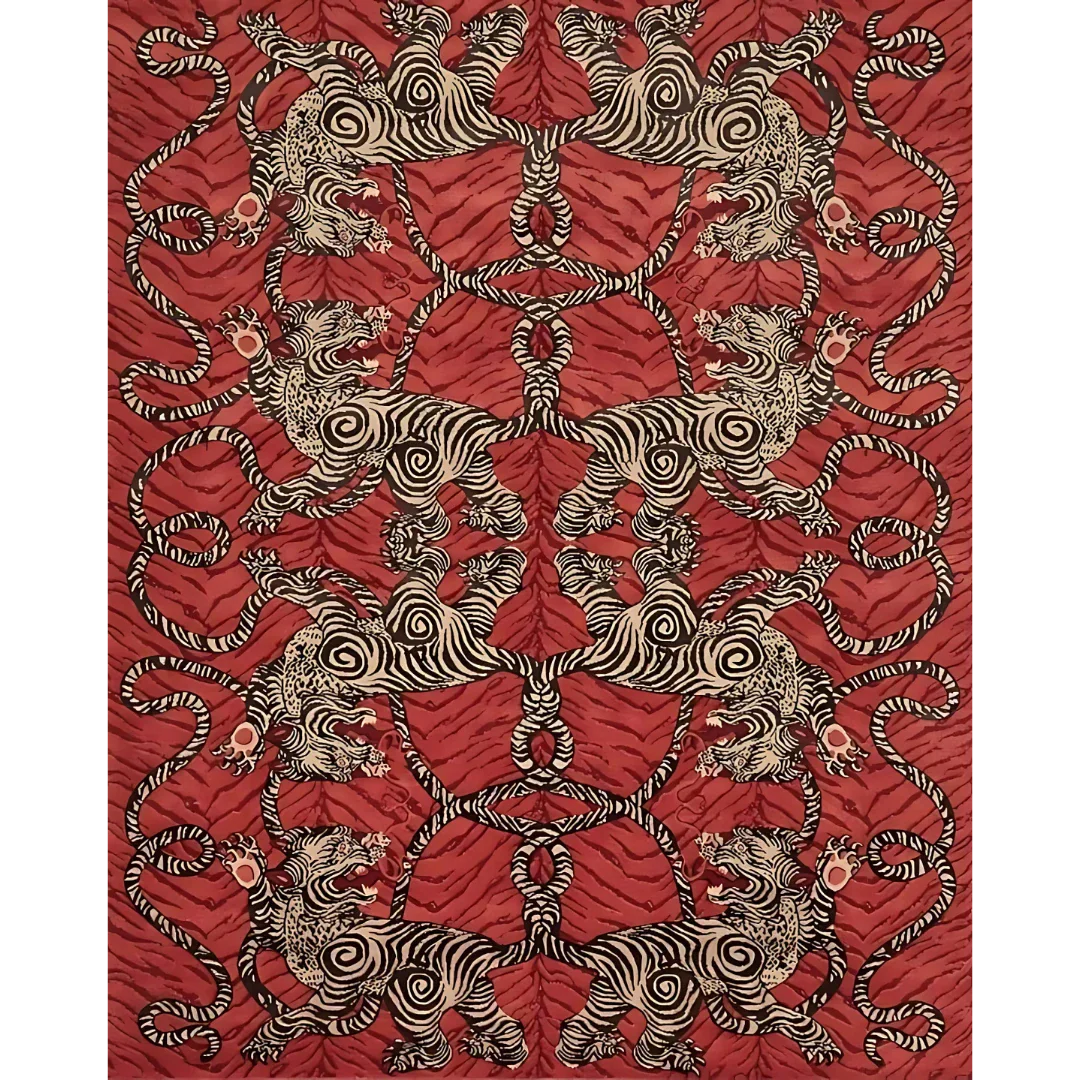 dark red rug