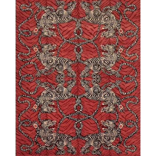 dark red rug