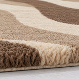 Riviera waves wool area rug