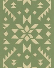 Sage and cream runner rug non-slip
