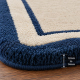 Sienna frame abstract wool rug