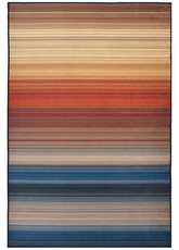 Sunset Horizon Stripe Rug with warm gradient stripes.