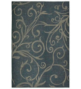Taupe and charcoal transitional area rug for versatile interiors.