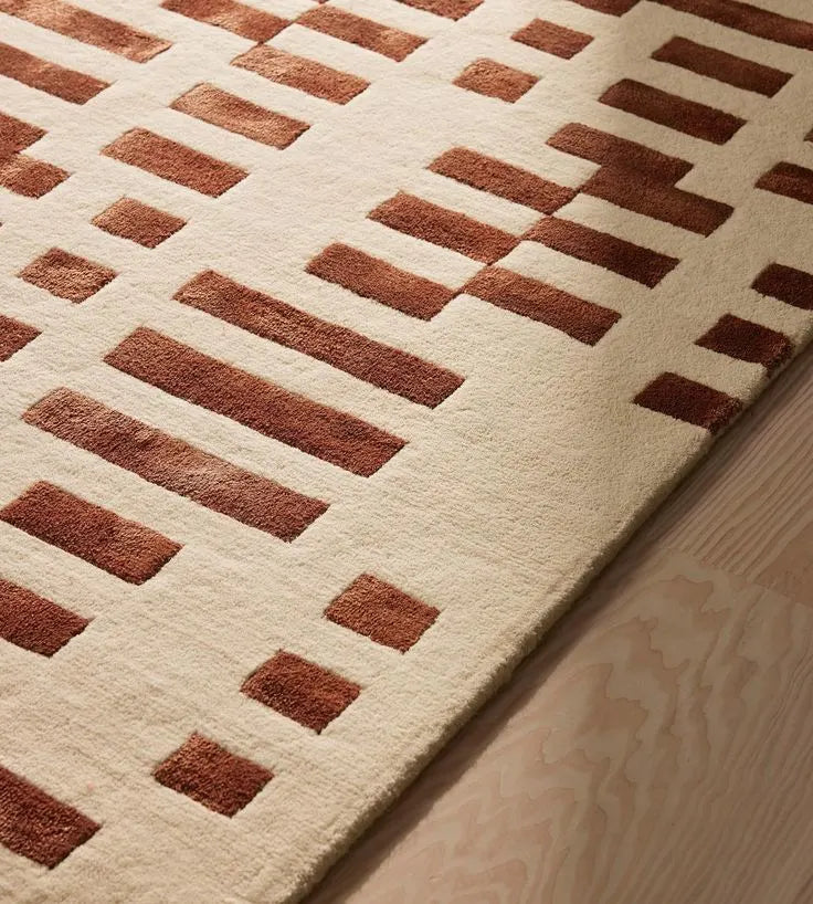 Modern Geometric Hand Tufted Rug