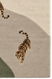 Tigerscape wool area rug