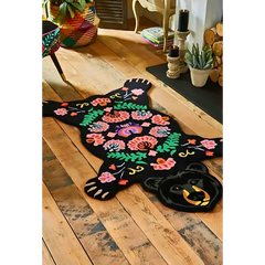 Black bear rug