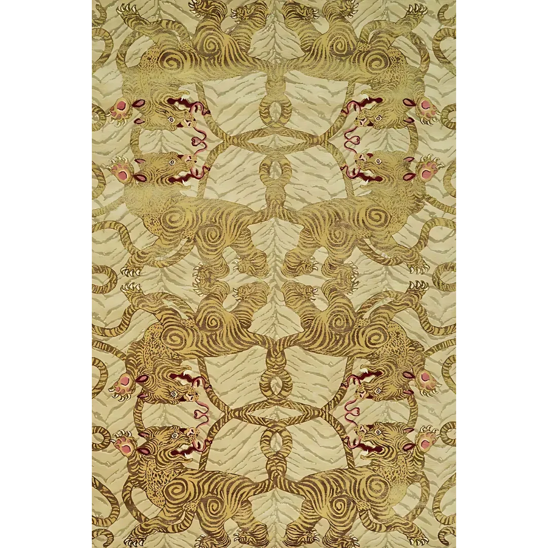 yellow traditional rug