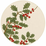 round christmas washable rug