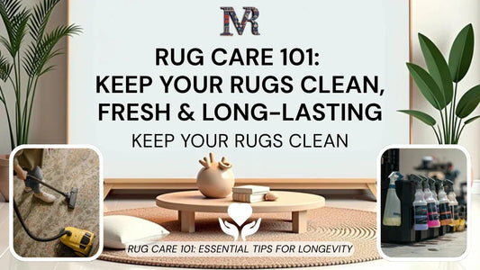 Rug Care 101 Guide - 2025, how to keep your rugs clean, fresh and long lasting. A guide to keep your rugs clean.