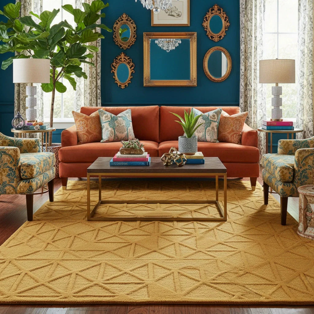 Gold Area Rugs – Mannat Rugs