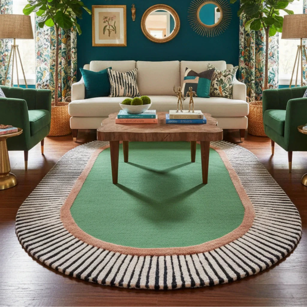 Oval Wool Rugs – Luxury Hand-Tufted Oval Wool Area Rugs for Living ...