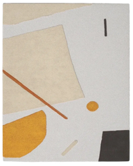 8x10 Geometric Hand Tufted Wool Rug with geometric patterns.