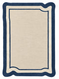 Sienna Frame abstract Wool Area Rug - Hand Tufted